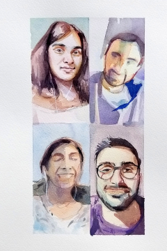 Jose Sanchez Peinado_Watercolor Artist_Lockdown Portraits (11)