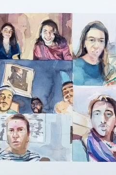 Jose Sanchez Peinado_Watercolor Artist_Lockdown Portraits (12)