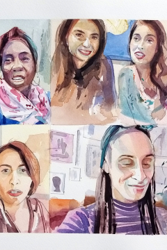 Jose Sanchez Peinado_Watercolor Artist_Lockdown Portraits (13)