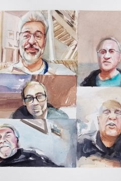 Jose Sanchez Peinado_Watercolor Artist_Lockdown Portraits (15)