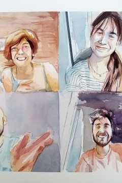 Jose Sanchez Peinado_Watercolor Artist_Lockdown Portraits (16)