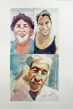 Jose Sanchez Peinado_Watercolor Artist_Lockdown Portraits (17)