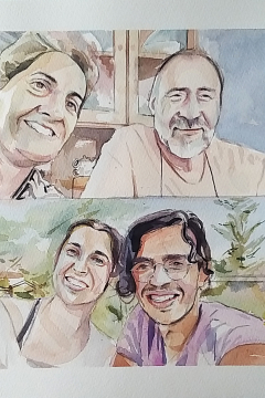 Jose Sanchez Peinado_Watercolor Artist_Lockdown Portraits (18)