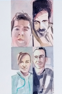 Jose Sanchez Peinado_Watercolor Artist_Lockdown Portraits (2)