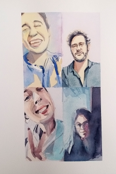 Jose Sanchez Peinado_Watercolor Artist_Lockdown Portraits (3)