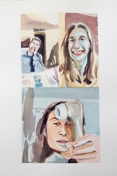 Jose Sanchez Peinado_Watercolor Artist_Lockdown Portraits (7)