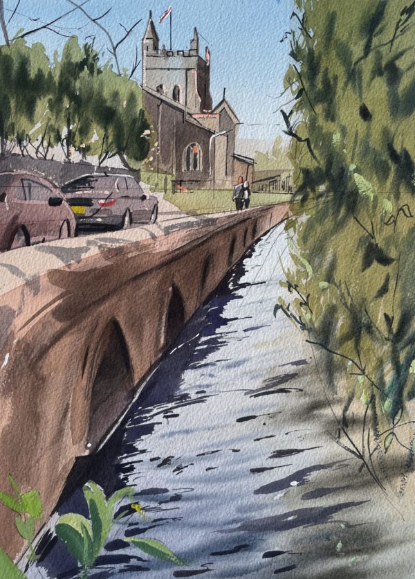 Bridge and Church in Old Amersham