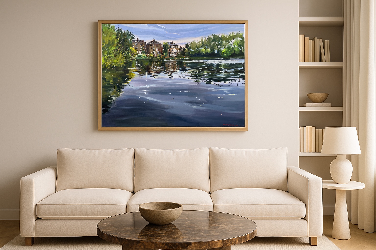 Hampstead Heath oil painting